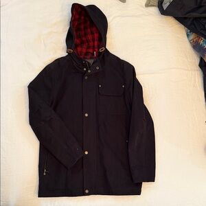 Pendleton Black Jacket with Red Plaid Lining